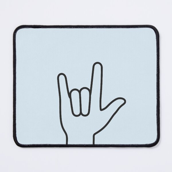Item preview, Love in Sign Language | ASL Minimal Hand Symbol Design designed and sold by Tarun Bisht.