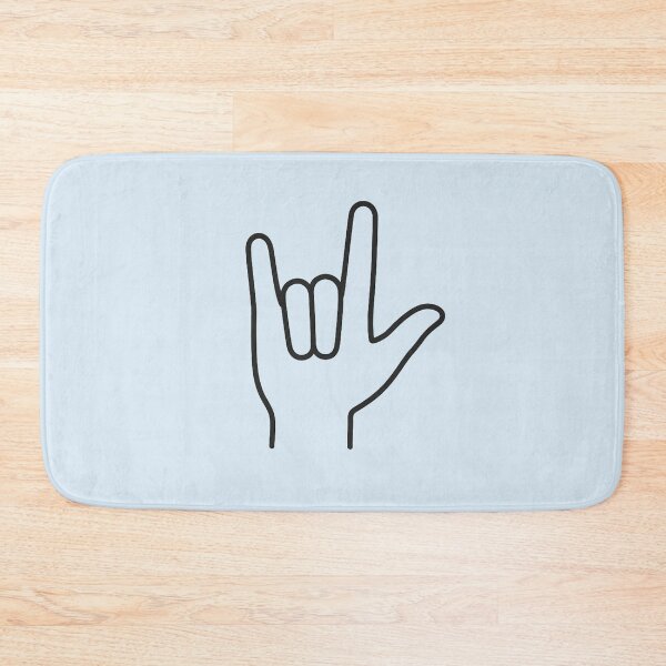 Item preview, Love in Sign Language | ASL Minimal Hand Symbol Design designed and sold by Tarun Bisht.