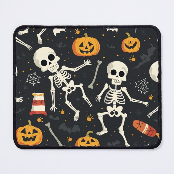 Item preview, Halloween spooky skeleton pumpkin and bats designed and sold by cocomelon168.