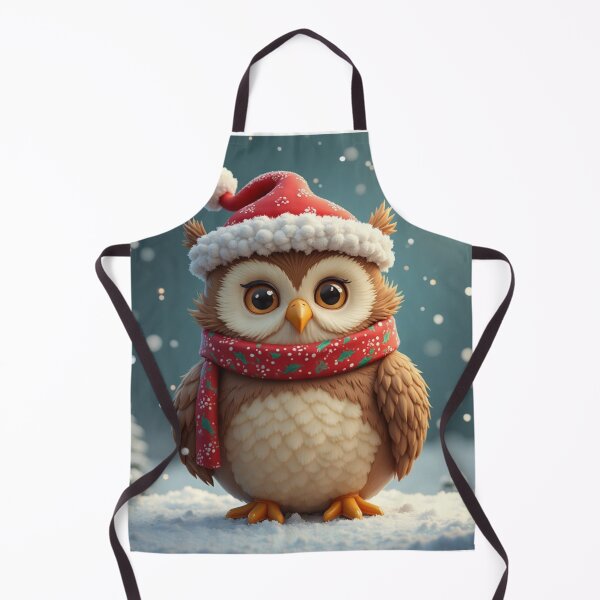 Item preview, Cute Snowy Owl with Santa Hat designed and sold by VivianBKL.