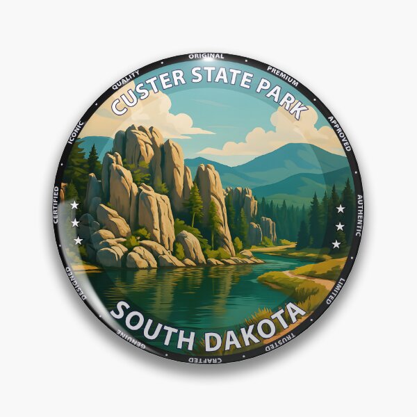 Item preview, Custer State Park South Dakota - Scenic Black Hills Travel Poster USA designed and sold by inkNext.