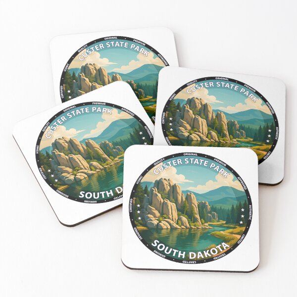 Item preview, Custer State Park South Dakota - Scenic Black Hills Travel Poster USA designed and sold by inkNext.