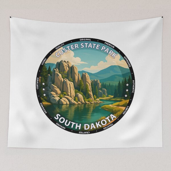 Item preview, Custer State Park South Dakota - Scenic Black Hills Travel Poster USA designed and sold by inkNext.