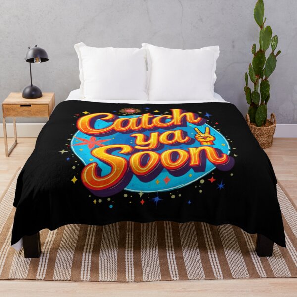 Item preview, Catch Ya Soon Peace Sign Colorful Typography designed and sold by Lulunza.