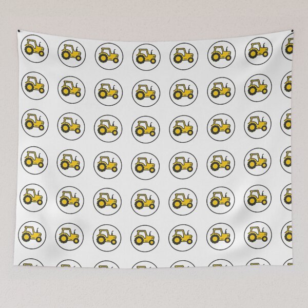 Item preview, Yellow Tractor Icon with Circular Frame designed and sold by GlobeMood.