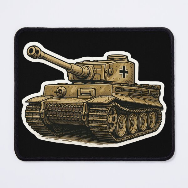 Item preview, Tiger Tank Panzer sticker designed and sold by LayersDesign.