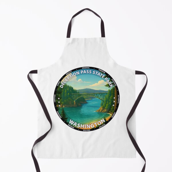Item preview, Deception Pass State Park Washington - Scenic Travel Poster USA designed and sold by inkNext.