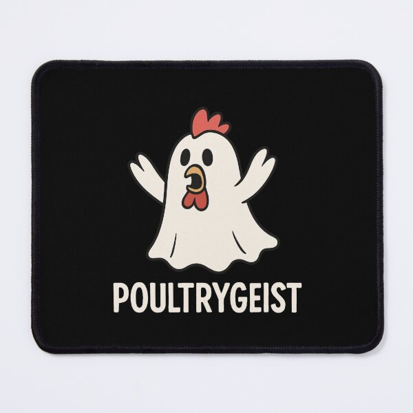 Item preview, Poultrygeist Chicken Ghost Pun Halloween Design designed and sold by SlomianyPisarz.