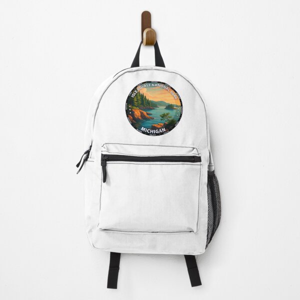 Item preview, Isle Royale National Park Michigan Travel Poster - Lake Superior Wilderness Art USA designed and sold by inkNext.