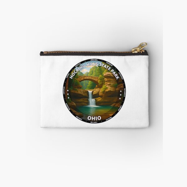 Item preview, Hocking Hills State Park Ohio Waterfalls & Forest Scenic Travel Poster USA designed and sold by inkNext.