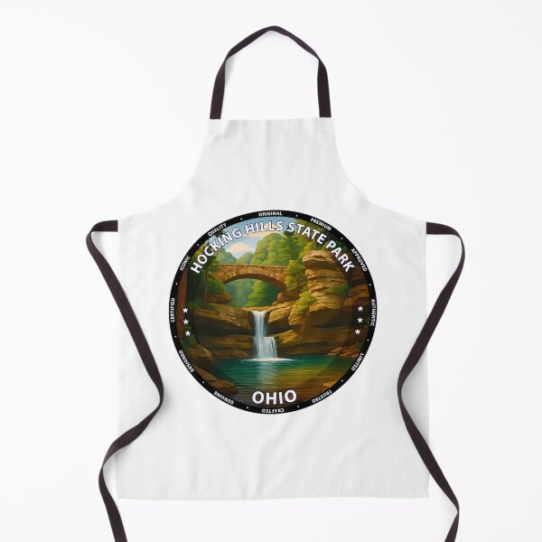 Item preview, Hocking Hills State Park Ohio Waterfalls & Forest Scenic Travel Poster USA designed and sold by inkNext.