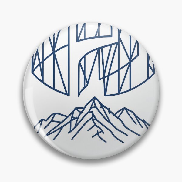 Item preview, Futuristic Geometric Mountain Logo with Glow designed and sold by GlobeMood.
