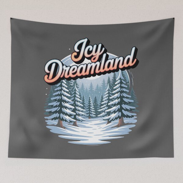 Item preview, Winter paradise - Snowy idyll - Icy dreamland - Frosty fantasy - Chilly utopia - Arctic marvel - Glacial haven - Snowscape - Winter dreamscape - Winter magic designed and sold by JansenGS.