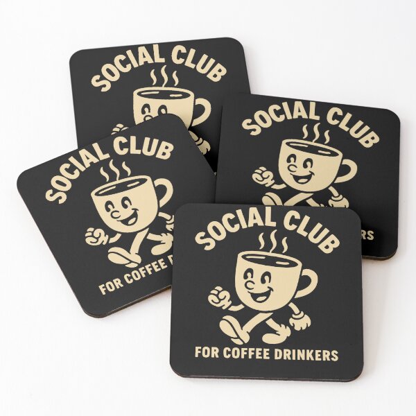 Item preview, Social Club For Coffee Drinkers Fun Design designed and sold by LuminOrb.