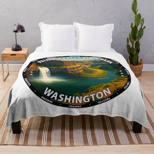 Item preview, Palouse Falls State Park Washington - Scenic Waterfall Travel Poster USA designed and sold by inkNext.