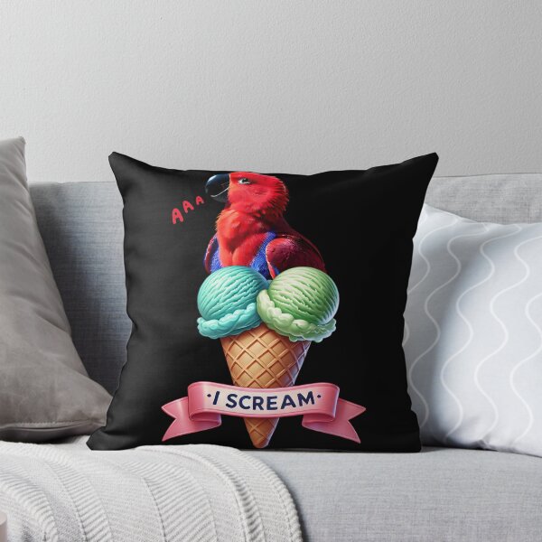 Item preview, I Scream Red Eclectus Parrot Lover Birding designed and sold by Kimberley King Art  King Art.
