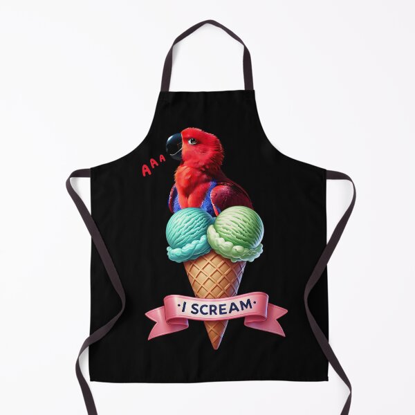 Item preview, I Scream Red Eclectus Parrot Lover Birding designed and sold by Kimberley King Art King Art.