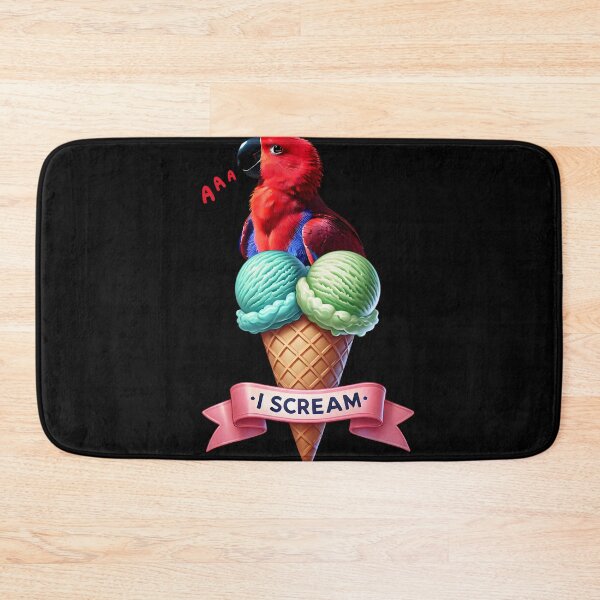 Item preview, I Scream Red Eclectus Parrot Lover Birding designed and sold by Kimberley King Art  King Art.