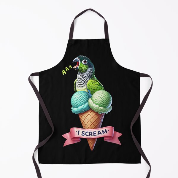 Item preview, I Scream Green Cheek Conure Parrot Lover Birding designed and sold by Kimberley King Art  King Art.