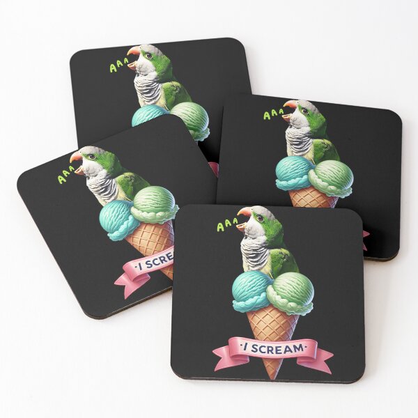 Item preview, I Scream Quaker Parrot Lover Birding designed and sold by Kimberley King Art  King Art.