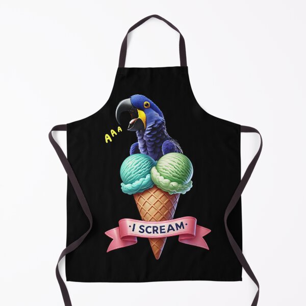 Item preview, I Scream Hyacinth Macaw Parrot Lover Birding designed and sold by Kimberley King Art King Art.