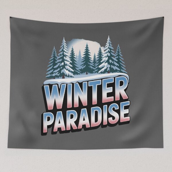Item preview, Winter paradise - Snowy idyll - Icy dreamland - Frosty fantasy - Chilly utopia - Arctic marvel - Glacial haven - Snowscape - Winter dreamscape - Winter magic designed and sold by JansenGS.