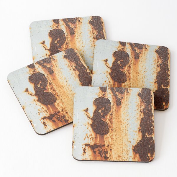 Item preview, Rust Tears on White Steel designed and sold by The Rust Lab.
