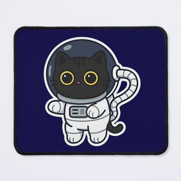 Item preview, Kawaii black astronaut cat (void cat) — chibi space kitty designed and sold by otacon99.