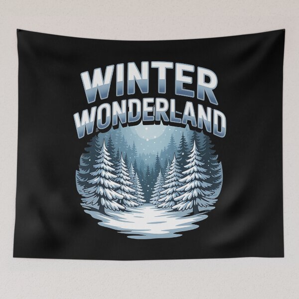 Item preview, Winter paradise - Snowy idyll - Icy dreamland - Frosty fantasy - Chilly utopia - Arctic marvel - Glacial haven - Snowscape - Winter dreamscape - Winter magic designed and sold by JansenGS.