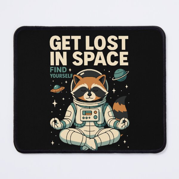 Item preview, Funny Astronomy Get Lost In Space Raccoon designed and sold by LuminOrb.