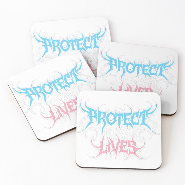 Item preview, Protect Trans Lives Death Metal Logo designed and sold by sultanaalandis.
