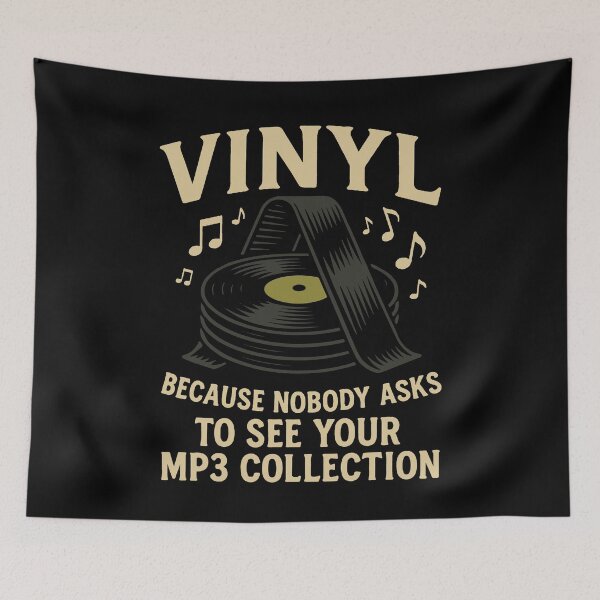 Item preview, Vinyl Because Nobody Asks To See Your MP3 designed and sold by LuminOrb.
