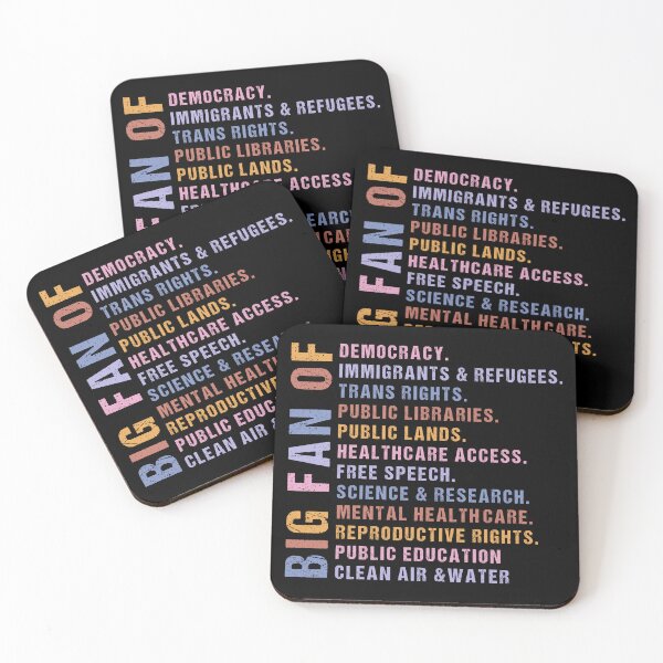Item preview, Big Fan of Human Rights, Political Minimalist, No Human is Illegal, Radicalized by Basic Decency, Subtle Anti Trump designed and sold by toongstudio.