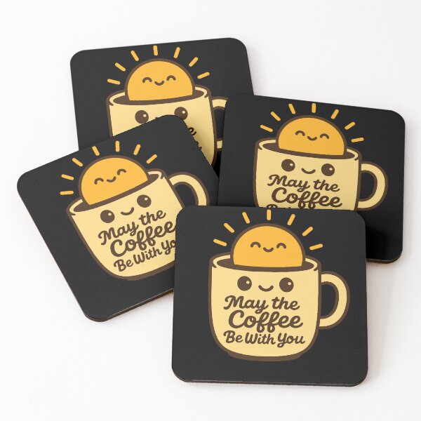 Item preview, May The Coffee Be With You Funny Coffee Lovers designed and sold by LuminOrb.