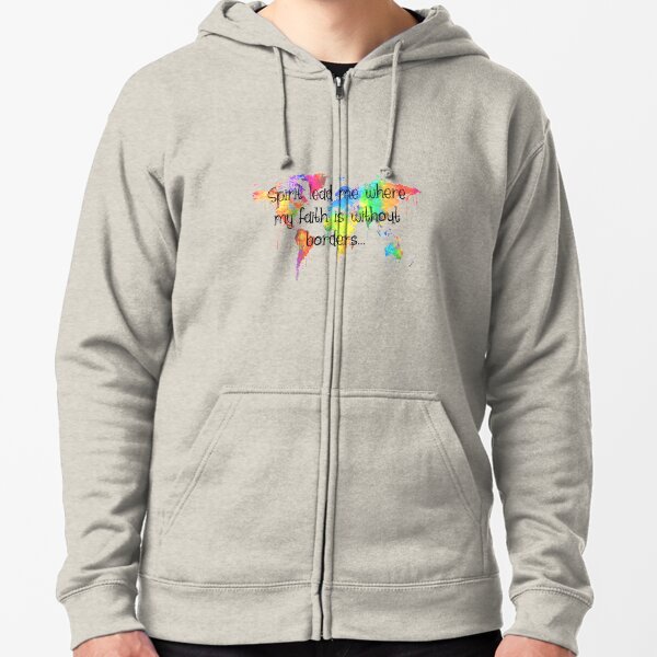 Spirit lead me... Zipped Hoodie