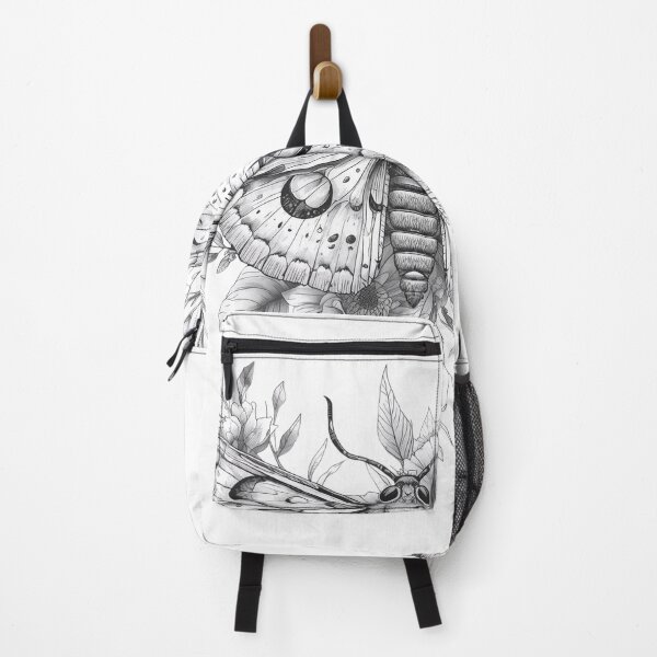Item preview, Mystical Moth Illustration – Black & White Lunar Design designed and sold by HT-Creative.