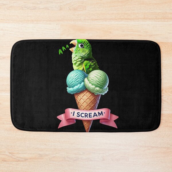 Item preview, I Scream Green Parrotlet Parrot Lover Birding designed and sold by Kimberley King Art  King Art.