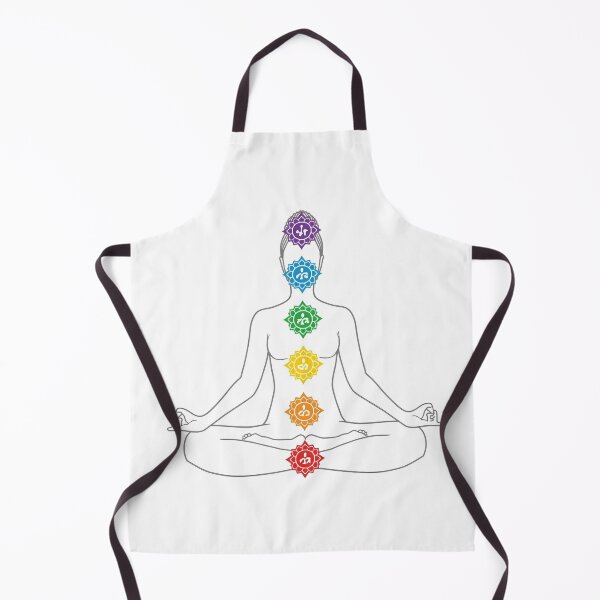 Item preview, Minimal Yoga Line Art | Chakra Alignment in Rainbow Colors designed and sold by digitallyyour.