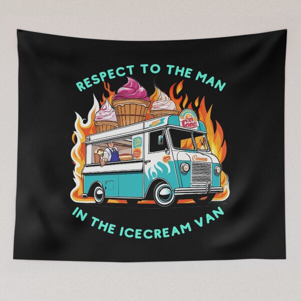 Item preview, Respect To The Man In The Icecream Van  designed and sold by AvalanchePort.