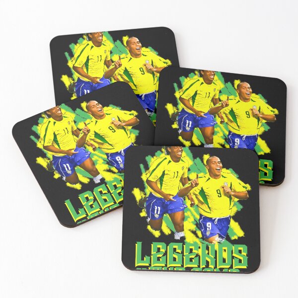 Item preview, Ronaldinho and ronaldo brazil football print  designed and sold by fergalamand.