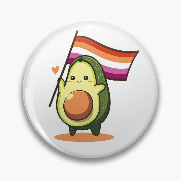 Item preview, Avocado Lesbian Flag Sapphic Pride LGBTQ Queer CSD flinta designed and sold by Cari-Graphy.