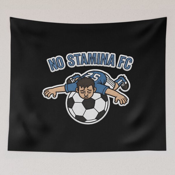 Item preview, No Stamina Fc Funny Football Patch designed and sold by caiknelinex.