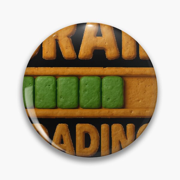 Item preview, Chunky Clay “Brain Loading” Text with Snack Vibes designed and sold by unique0703.