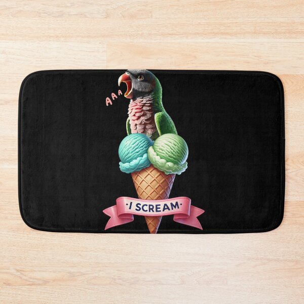 Item preview, I Scream Red-breasted Parakeet Parrot Lover Birding designed and sold by Kimberley King Art  King Art.