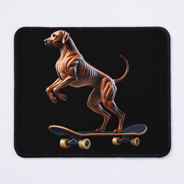 Item preview, Rhodesian Ridgeback Riding a Skateboard Skateboarding Skater Fans designed and sold by Kimberley King Art King Art.