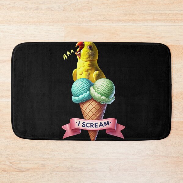 Item preview, I Scream Yellow Ringneck Parakeet Parrot Lover Birding designed and sold by Kimberley King Art  King Art.
