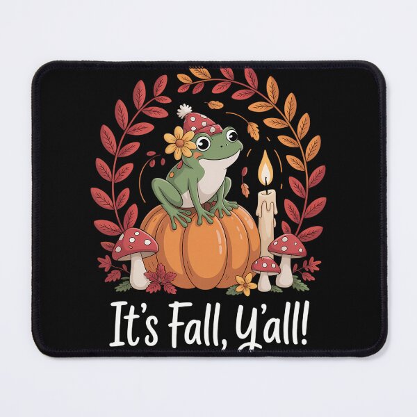 Item preview, Fall Kawaii Cottagecore Aesthetic Frog Mushroom designed and sold by blueyeeti.