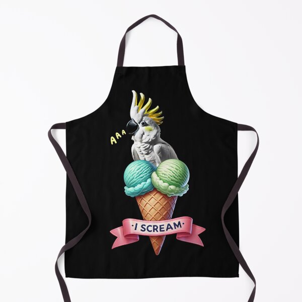 Item preview, I Scream Sulphur-Crested Cockatoo Parrot Lover Birding designed and sold by Kimberley King Art  King Art.