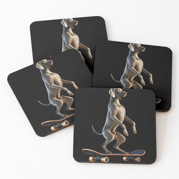 Item preview, Weimaraner Riding a Skateboard Skateboarding Skater Fans designed and sold by Kimberley King Art  King Art.