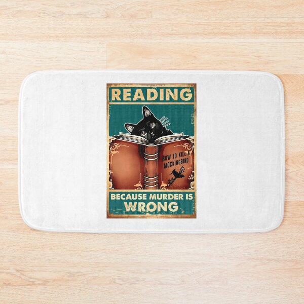 Artikelvorschau, Black-Cat-Reading-Because-Murder-Is-Wrong entworfen und verkauft von KatrinPetersene.
